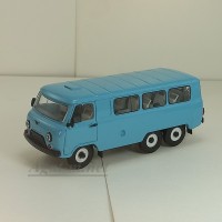 12059-6-УСР УАЗ-452К автобус длиннобазный 3-х осный (пластик крашенный) голубой